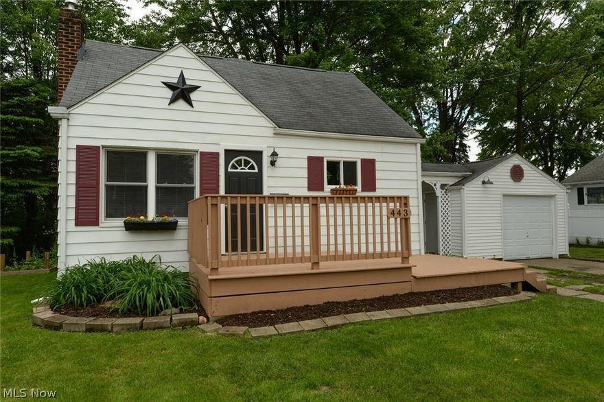 Great starter home or downsizer for the buyer on a budget who desires to be in Ellet. Quiet neighborhood, across from a church, this home has just enough character to make it stand out. Enjoy a double lot with recent improvements to landscaping and a back yard big enough for a pool and a firepit, while still offering plenty of room for the kids or dogs to run. Nice partially enclosed breezeway/patio connecting the garage and house. Updated windows, fresh inviting paint colors, H2O tank is less than 2 years old, front deck added since 2010 and recently re-painted, great stone firepit added, newer ceiling fans, and a completely redone second floor with carpet leading up replaced in May of 2017, build-ins added - great playroom or 3rd bedroom, possibly 3rd & 4th. Wall mounted flat-screen in living room conveys. Priced in hopes of the perfect family finding this home quickly. Call today. Additional photos available at https://flic.kr/s/aHskWcLBtW.