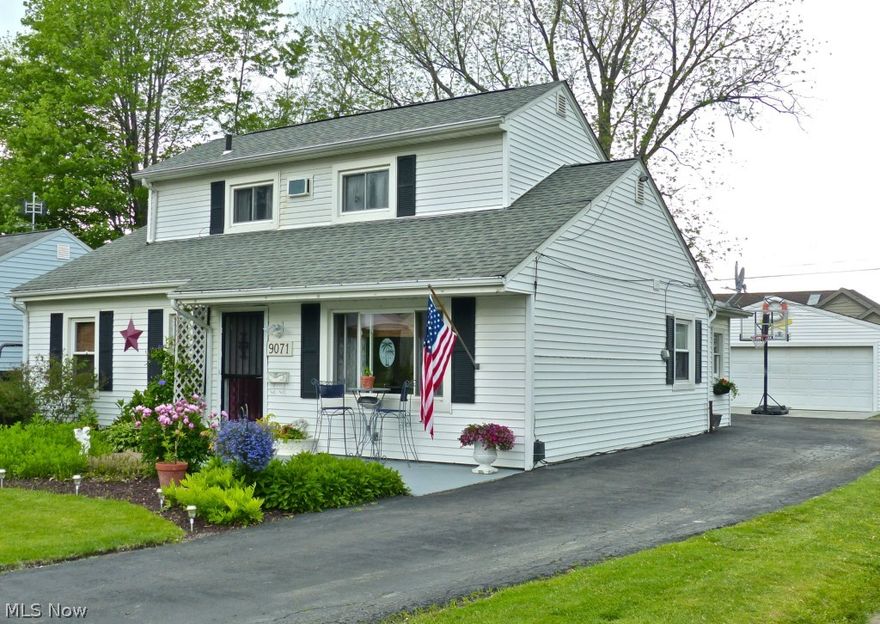 Situated where you can see views of Lake Erie this 1313 sq. ft. home can be converted back to a 3 bedroom with ease. Up dormer is one big room with a closet at each end. A very Welcoming home that has been well maintained offers an updated white kitchen, large breakfast room with laminate flooring (New in ’15) and views of the Koi Pond/water fall, spacious hallway with French doors opens to a huge master suite on level one (that was also two bedrooms at one time), updated bath, newer carpet, security system, NEW furnace in 5/15, wall A/C units comfortably cool the home, front deck with gazebo/awning stays plus enjoy the great back deck too, front patio, tree house, 10 yr. old roof, 2 car garage, home warranty.