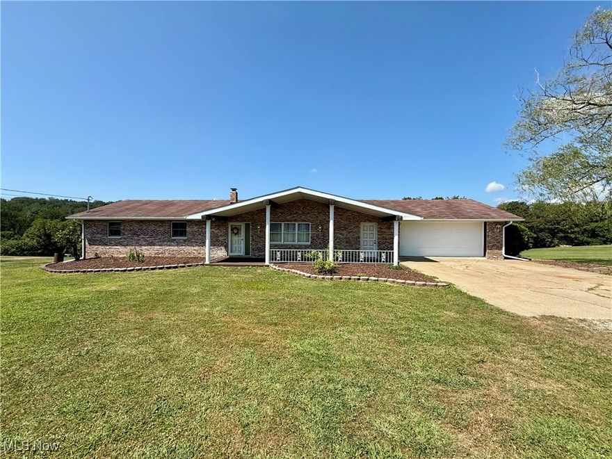 Updated Ranch Home on Quiet Dead-End Street! Welcome to this solid and spacious ranch-style home with thoughtful updates throughout. Step inside to find brand-new flooring on the main level and fresh carpet in the owner’s bedroom. The entire interior has been freshly painted, creating a clean and modern feel. The kitchen features brand-new matching stainless steel appliances, perfect for any home chef. You'll love the new skylights with built-in automatic blinds, flooding the home with natural light. The expansive floor plan includes a generous living room and three main-floor bedrooms—each with large closets, including one with double cedar-lined closets. The owner’s suite offers a private half-bath, and the full bath has been updated with a new tub/shower combo. Enjoy year-round relaxation in the large sunroom with cathedral ceilings and oversized skylights—ideal for entertaining or unwinding. Step outside to a wrap-around covered deck with built-in bench seating, leading to a charming gazebo. Additional updates include a new 200-amp electric panel. Nestled in a serene country setting on a quiet dead-end street, this home is move-in ready and waiting for its next chapter. Don’t miss your chance—schedule your private tour today!