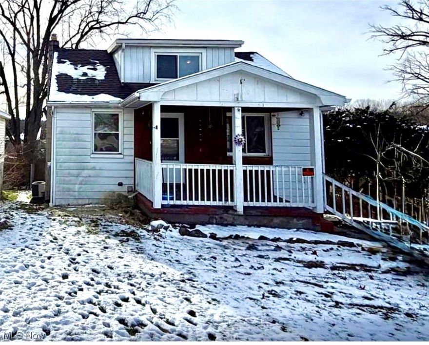 Charming and move-in ready, this 2 bedroom, 1 bath home offers 856 square feet of comfortable living space. The first floor features an updated full bathroom, a welcoming kitchen, bright living room, and spacious dining area, along with one bedroom for easy main-level living. Upstairs, you’ll find the second bedroom, perfect for privacy or guests. Enjoy a full basement for extra storage or future finishing possibilities. Recent updates include fresh paint, new furnace, A/C, hot water tank, roof, and gutters, ensuring peace of mind for years to come. Don’t miss your chance to own this beautifully maintained home!