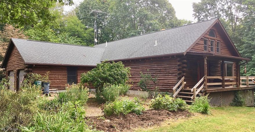 Log Home On 2 Acres – Private Setting! Harrison Twp.- Carroll Co. – Carrollton Schools - All sells to settle the Barry L. Busse Estate, Carroll County Probate Case #E20171072, on location: THURSDAY – OCTOBER 12, 2017 – 4:00 PM, REAL ESTATE SELLS AT 5:30 PM - REAL ESTATE: Log ranch home on 2 acres with private setting. Home features an open floor plan with vaulted beamed ceiling and two-sided stone fireplace. Large kitchen w/appliances and center island w/breakfast bar. Dining room, living room with bay window, and door to back deck overlooking backyard and nature. Large master bedroom w/vaulted beamed ceiling, master bath w/walk-in shower and tub, and large walk-in closet. Half bath. Full finished walkout basement w/rec room/family room, large bedroom, full bath, office room, and laundry room. Off Peak Thermal Furnace, heat pump, and 200-amp electric. Attached double garage. 209' x 431' all wooded lot. All mineral rights owned by seller to transfer. Take advantage and check it out! TER