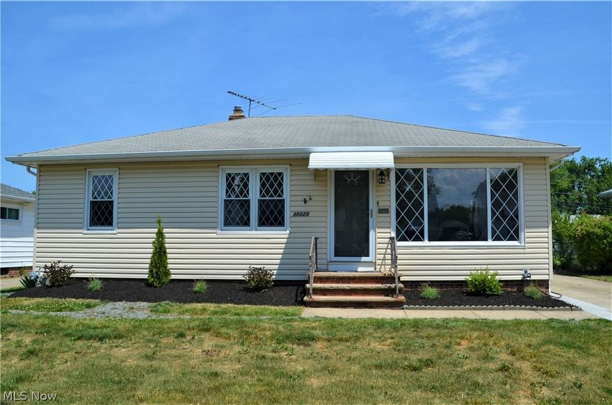 Renovated Ranch Open Floor Plan!  Dramatic Living Room, Dining Room, Kitchen Open Floor Plan great for entertaining.  This home warmly welcomes you with luxury vinyl wide plank flooring throughout main first floor areas.  The new kitchen features white shaker cabinets, center island, quartz countertops, farmhouse sink, stainless steel range, microwave, dishwasher.  Freshly painted throughout.  New carpet in bedrooms and basement.  Updated Bathrooms.  Screened in Porch.  Nice yard.   A must see!