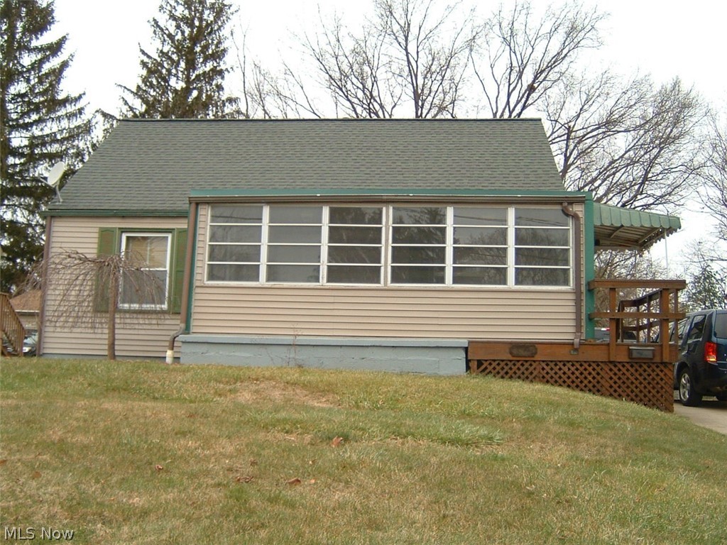 Nothing to do but move into this well maintained home in Struthers. Great garage with heat. Kitchen with granite counters and oak cabinets. Laminate flooring on the first floor. Three Bedrooms total. Two bedrooms on the first floor. One Bedroom plus extra living space on the second floor. 1 1/2 Baths. Glass block windows in the Basement. Enclosed front porch 8x20. Newer roof in 2015. Fenced-in rear yard. Call today!