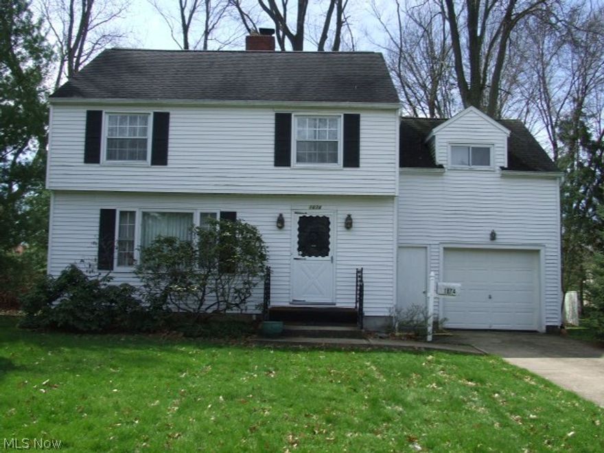 Great 4 bedroom Colonial with fireplaced living room, open to dining room, and sun room that leads to backyard.  Eat-in kitchen with pantry, leads to first floor half bath and attached 1-car garage.  Hardwood floors under carpet.  Furnace, central A/C, and hot water tank all from 2005-2006.  Glass block windows.  Home Warranty.  A little TLC could turn this into your dream home.
