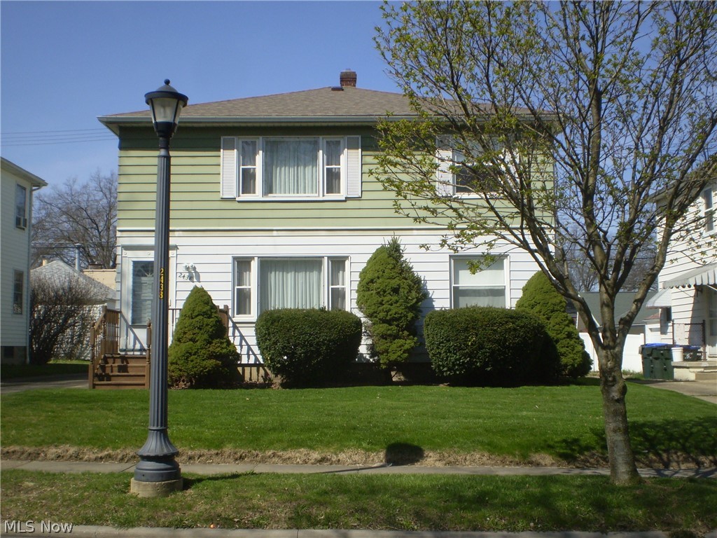 Super nice and meticulously maintained duplex offering 2 units both with 2 bedrooms and 1 bath. Spacious living room with dining area and both bedrooms are spacious. There are hardwood floors under carpeting. Kitchens have a knook for a table. Appliances in both units convey. Updates include: both baths, interior has been freshly painted - 2020, roof tear off- 2018; new rolled roofing on carport (tear off) - 2016; Refrigerator - Apt. #2 - 2016; hot water tank for Apt. #2 - 2012; both furnaces/AC units replaced 2000; Electric in garage - new garage doors, tracks, openers installed - 2009; newer windows throughout except for picture windows in living rooms. Two car garage with carport for a 3rd vehicle or use it as a covered patio to enjoy this summer! Part of the basement has been waterproofed and there are 2 separate storage closets for tenants plus a finished room.