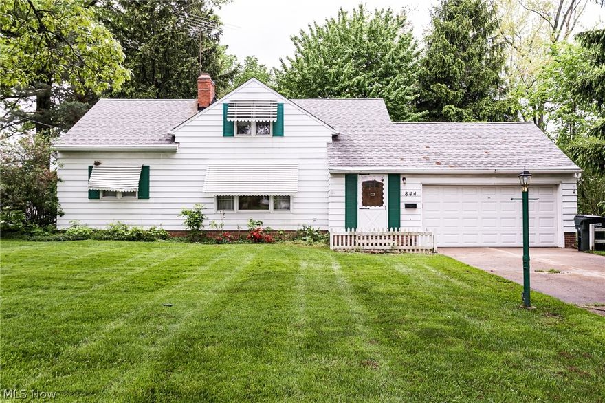 So much potential to be found in this Highland Heights home! This 3-4 bedroom home has fantastic hardwood floors throughout. The living room features a fireplace and large picture window. The dining room is off of the living room and kitchen and has french doors that lead to an enclosed patio. The kitchen features new linoleum floors and a cute eating area. Two bedrooms and the full bath are on the first floor. Upstairs, there are two more bedrooms (pass through), one which could be used as an office or opened up to create a larger bedroom. The half bathroom is on the second floor along with plenty of storage.  The rec room (with second fireplace) and laundry room are in the basement. You will also find a sauna room- it just needs a new heater. The electrical panel is brand new. This one owner home is ready for your design and decorating ideas!