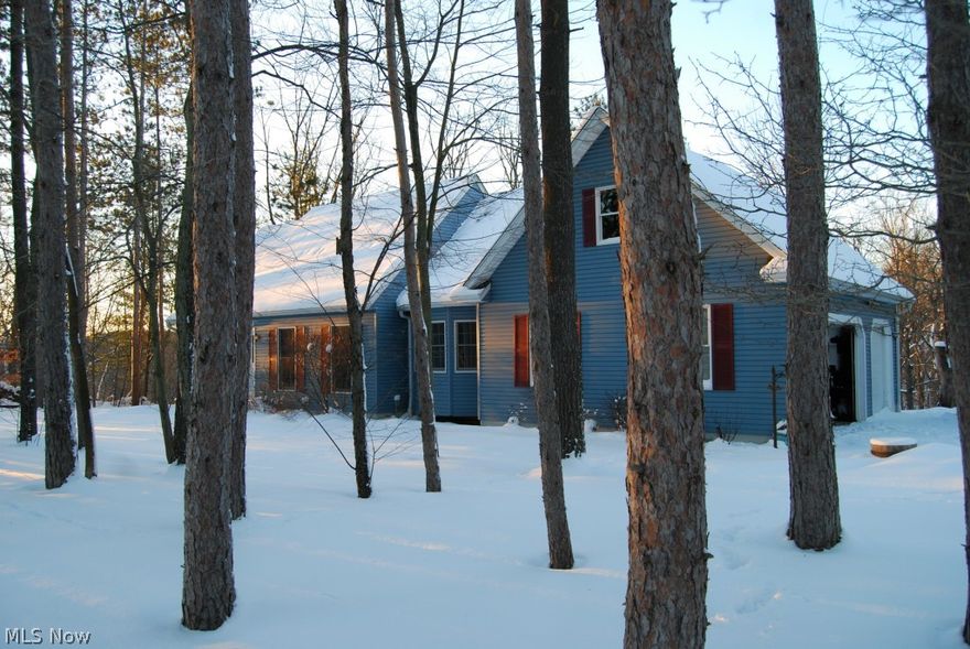 Features Include: Buyers and agents welcome to this 2001 built Cape Cod in a peaceful and private setting only minutes from every store you need.  First floor master bedroom has private access to deck with jet tub and Brazilian cherry floors.  Every bedroom has full bath and own thermostat.