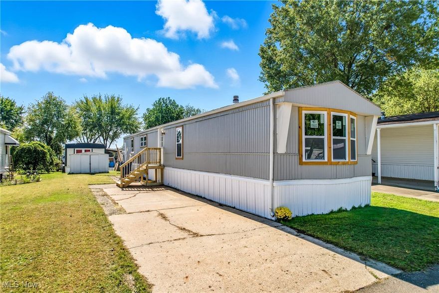 Completely Renovated Gem in Sebring Estates!Prepare to be impressed by this meticulously updated 2 bedroom, 2 bathroom manufactured home nestled in the desirable Sebring Estates Mobile Home Park of Beloit, Ohio. No detail was overlooked in the stunning renovation of this residence.

Step inside and be greeted by an abundance of natural light in the beautifully appointed kitchen. Featuring brand new cabinetry, gorgeous butcher block countertops, and sleek stainless steel appliances.

Throughout the rest of the home, you'll find elegant new hardwood flooring that adds warmth and sophistication. All new light fixtures illuminate the space beautifully, creating a bright and inviting atmosphere. The master bathroom has been completely remodeled and boasts the luxury of his and hers sinks, offering both style and convenience.

Don't miss the opportunity to own this home in a wonderful community! Schedule your showing today.