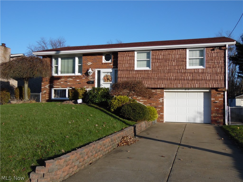 Beautiful, well-maintained, Bi-Level, updated, brick home. Large level fenced back yard. New windows-3 months. Furnace 2009. Roof 3 years. Freshly painted interior. Stove, refrigerator, dishwasher and new microwave in April. Large dining room for large family gatherings! Rec room with bar. Large storage area. 3 large bedrooms. Ceiling fans throughout. Updated kitchen.