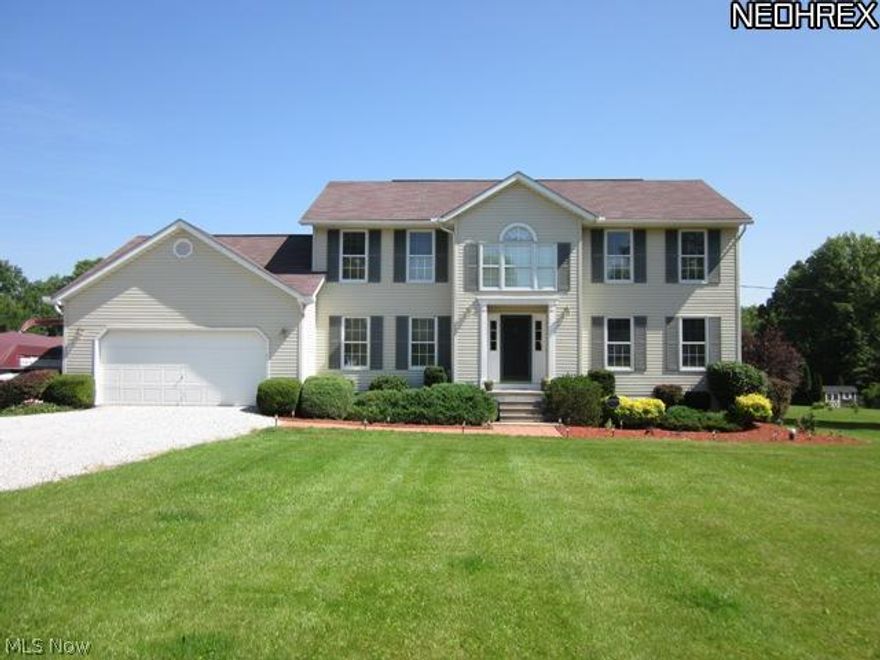 This two story has a remodeled kitchen, quartz counter tops, stainless steel appliances, open floor plan, first floor laundry, huge rear deck, oversized 2 car attached garage, full basement,new H2O tank 2013, extra parking for RV or boat. Great location. Minutes to 76 and Route 5. Close to West Branch and Lake Milton State Park.