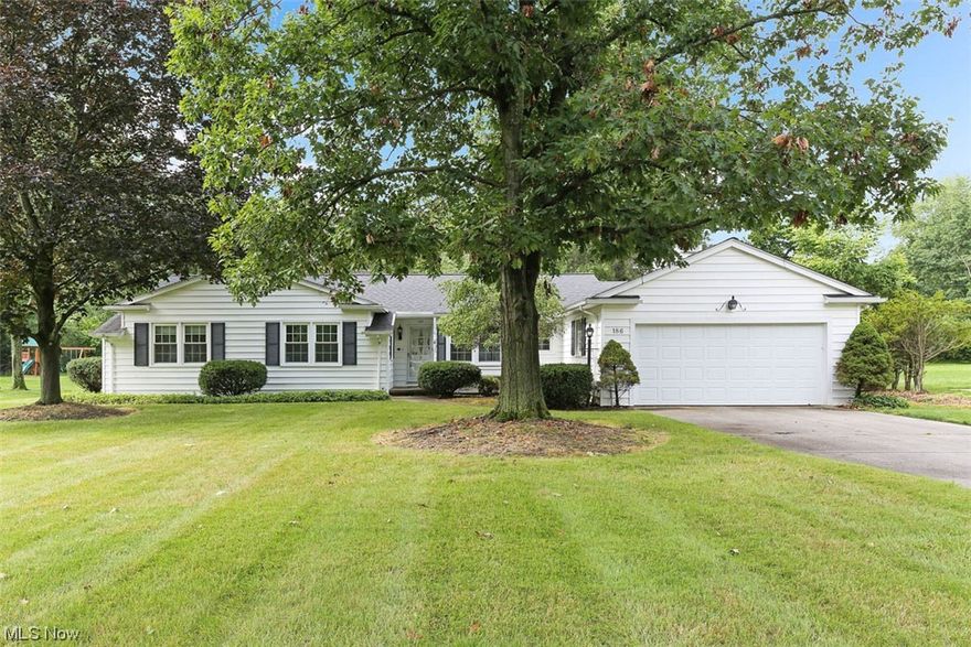 Great opportunity for one floor living in the heart of Aurora! This 3 bedroom, 2.5 bath ranch is situated on a wonderful lot. This floor plan offers great entertaining space. The spacious living room features a fireplace and wall of windows with beautiful views of the back yard. The living room opens to the dining room which gives an added flexibility. There is a large and inviting screened porch which includes heavy vinyl covers for the windows allowing for extended use. Plenty of room in the kitchen offering ample cabinet and counter space and a separate eating area. Relaxing times will be enjoyed in the light-filled sun room which includes a fireplace for the winter nights. The laundry room is on the first floor and is attached to a half bath and a mud or bonus room that has a door to the backyard, perfect for the dog owner! The primary suite offers a bedroom with doors to the patio, multiple closets and a private full bath. The other two bedrooms share a full bath. There is a paver