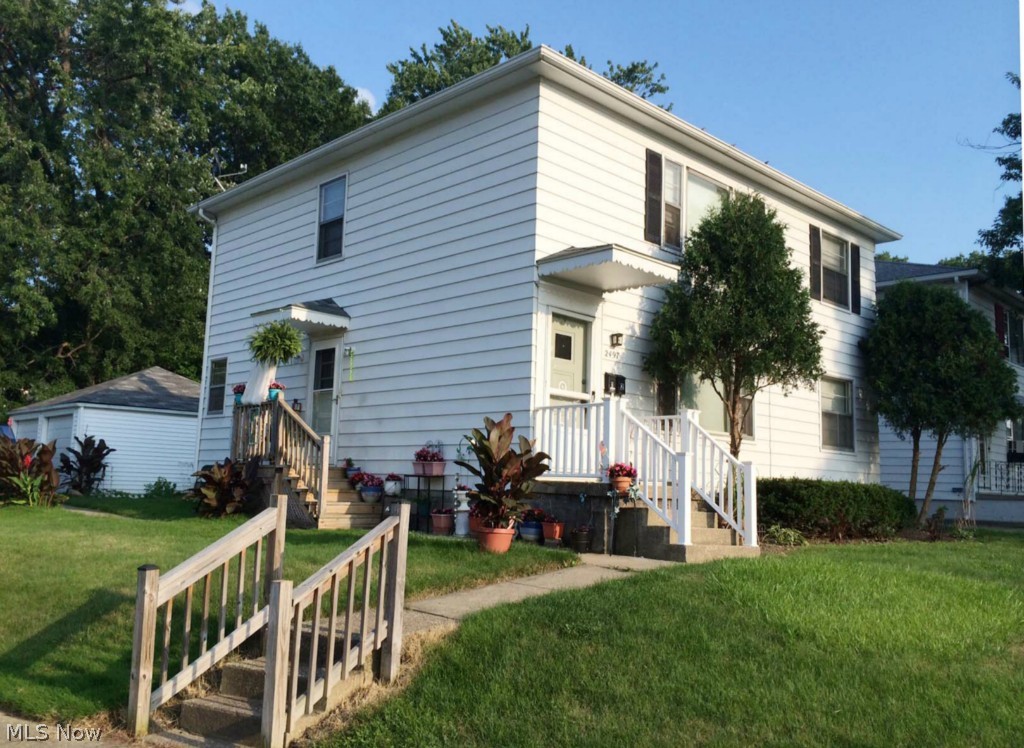 This property is in great condition with many updates and is currently rented by excellent tenants. There are healthy sized Bedrooms and there is a Dining Area plus nice galley Kitchens. The Basement is waterproofed with double sump pumps, and there are newer furnaces and central air, and newer roof and storm windows. There is a 2-car Garage, and there are individual laundry hook-ups in the Basement. Much of the interior was recently repainted, and there is newer carpet in one unit. This is an excellent, pristine investment property, in an excellent location near State Rd. shopping and services.