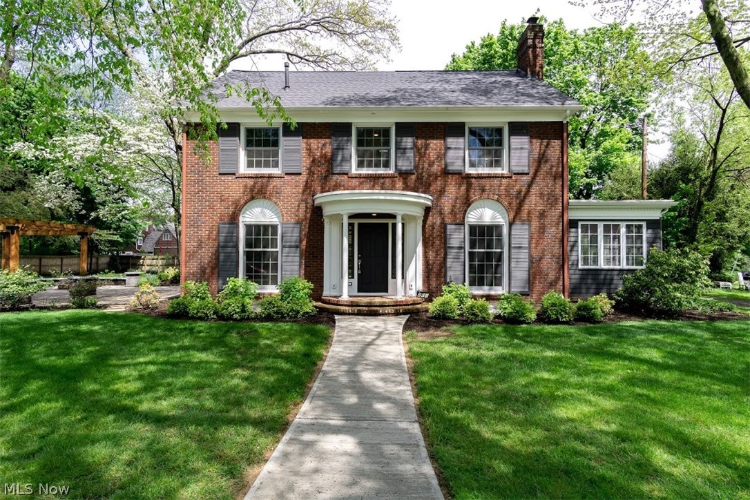 You will not want to leave this home once you walk in the front door! There has been extensive remodeling done throughout the home. Every room has been touched. Enter the foyer & you will not believe your eyes! Hardwood flooring throughout. The formal dining room boasts 2 corner built-in cabinets & a beautiful chandelier. To the right is the oversized living room w/gas fireplace encased w/new granite & wood mantle surround. Off the living room is a library w/a wall of built-in bookshelves. There are 2 French doors leading to the sunroom w/new ceramic flooring & gorgeous light fixtures. Every inch of the enormous kitchen has been remodeled. New soft close cabinets, countertops, backsplash, center island w/microwave drawer, galley sink w/accessories, dual fuel range, French door/bottom freezer refrigerator, dishwasher & a bar area w/sink. The bayed dinette area has a French door leading to the custom patio w/pergola & fire-pit surrounded by lush landscaping. There is a ½ bath & mudroom l