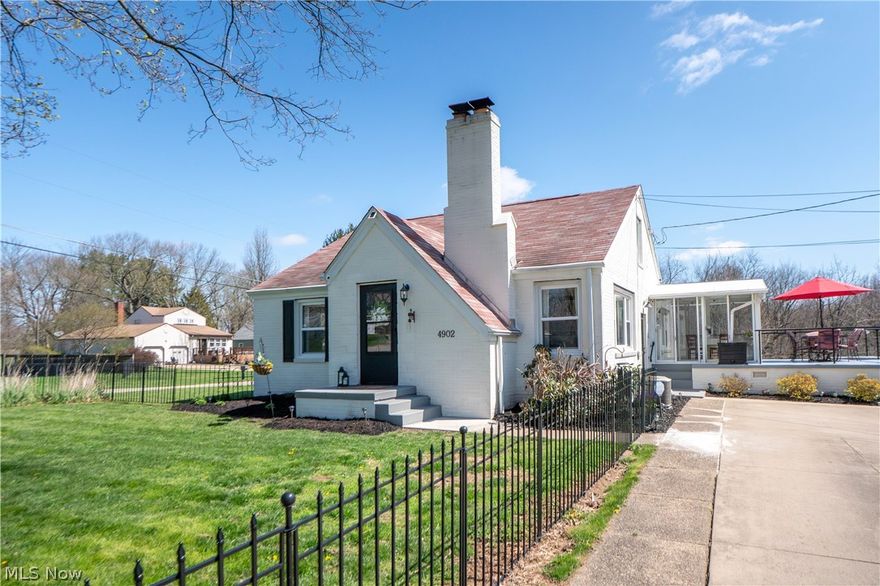 Charming brick bungalow on 5.89 acres in Canton Township! This inviting 3-bedroom, 2-bath home blends timeless character with thoughtful updates, offering a warm and welcoming feel from the moment you arrive. Inside, you'll find hardwood floors throughout much of the main level, a bright living room with a large picture window and cozy wood-burning fireplace, and an updated eat-in kitchen featuring quartz countertops and backsplash, soft-close cabinetry, farmhouse sink, black stainless steel appliances, a reverse osmosis to fridge line and ceramic tile flooring. Two main-level bedrooms share a full bath, while the upper-level loft-style bedroom offers built-ins and unique bungalow charm. The finished walk-out lower level adds valuable living space with a rec room, full bath with shower, laundry area, cabinetry, and workshop/storage space. Enjoy the screened sunroom, open patio, rooftop balcony, covered porch, and expansive property with room to spread out. Additional highlights include a 1-car attached garage, storage shed, leaf guards, and a brand new furnace installed in March 2026. A rare opportunity with charm, space, and personality both inside and out!