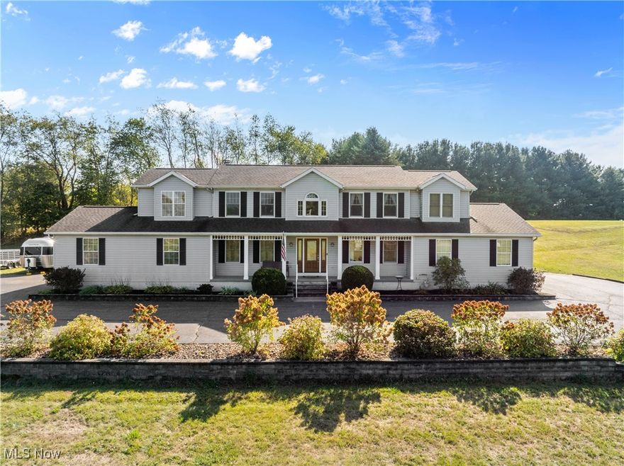 Rare opportunity to own a private retreat on a stunning 3-acre lot in the highly desirable Uniontown area.  This beautifully maintained property offers space, versatility, and resort-style amenities that are hard to find at this price point. Inside, the home provides comfortable living areas filled with natural light and a layout designed for both everyday living and gatherings. This property combines acreage, amenities, and functional extras in a way that's rarely available. The outdoor setting is a true highlight, featuring an in-ground swimming pool accompanied by a pool house complete with its own bathroom and bonus room- perfect for entertaining, guests, hobbies, or a private getaway space. The expansive yard provides room to roam, relax, and enjoy the peaceful surroundings while still being conveniently close to shopping, dining, and major routes. 
A true standout feature is the two attached two-car garages, heated with floor drains, and both accessible directly from the home. Whether you have multiple vehicles, recreational equipment, a workshop setup,  or simply love having an organized space, this layout is a dream. There's room for cars, tools, and lawn equipment, and all the "big toys" without sacrificing convenience or comfort year-round.