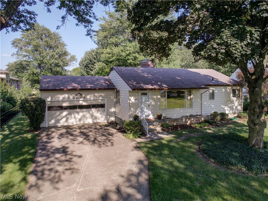 Tucked away on a 1 acre lot in North Olmsted, this 3 bedroom, 1 bathroom ranch is a perfect balance of value, price and location! Spacious living room has a wood burning fireplace to keep you cozy in the colder months. Eat-in kitchen and nice-sized bedrooms. Full unfinished basement is a great place for storage or future recreation area. Outdoors, a deck is perfect for outdoor entertaining and the sizeable backyard offers lots of options. Many larger upgrades have been taken care of to save you money. Improvements include: roof in 2005, windows in 2010, rebuilt chimney in 2017, newer AC, newer furnace, newer hot water tank, and newer electrical panel. All entry doors have been replaced. All appliances including the washer and dryer stay. Come see today!