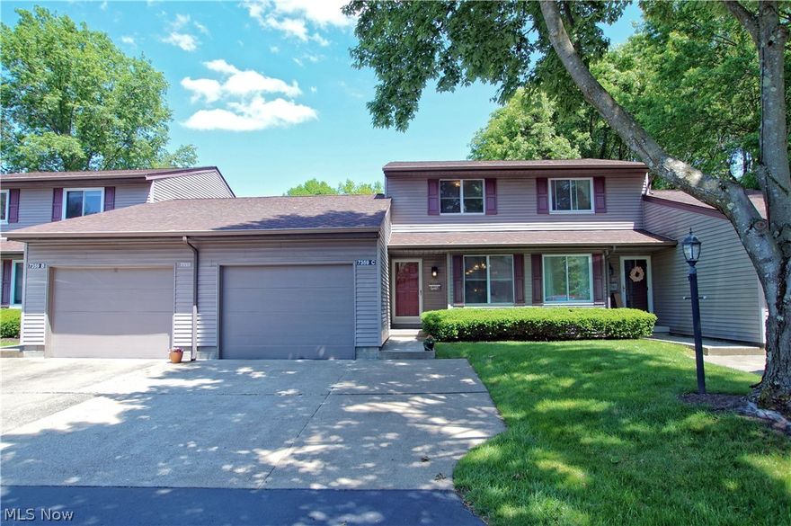 Welcome to a great opportunity to own this move-in ready townhome, back on the market at no fault of the seller. Located in the desirable West Blvd Village community with a parklike setting with no neighbors behind and conveniently located near I-80, I-76, US-224, shopping, restaurants, schools, Mill Creek Park, and many other local attractions. This property includes an attached garage, a private patio area, great room with cathedral ceilings and a skylight, hearth room with fireplace off the kitchen that can be used in many different ways, with access to the patio, eat-in kitchen that includes all appliances, breakfast peninsula with extra seating and a dinette area with room for a kitchen table, and a full basement with a shower that offers lots of potential. Since purchasing, the following updates were completed: replaced the roof (2017), hot water tank (2022), replaced faucets and shut-off valves in kitchen and upstairs bath (2021), painted throughout, and completed other improvem