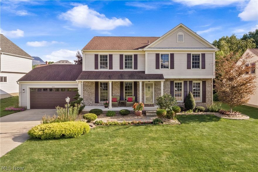 HELLO Gorgeous! Stunning 4 bedroom colonial w/full finished basement & wet bar area, 3 full baths and one 1/2 bath. ** full bath in basement** including space in that could be used as a 5th bedroom.  Fabulous hardwood floors and ceramic tile throughout the first floor.  4 bedrooms, 3 of them are super sized! Beautiful 3 seasons room with a wall of windows, a skylight and a sliding glass door leading you onto the newly painted deck.  Back concrete patio also recently painted.  6 foot wood privacy fenced encloses backyard. New custom blinds throughout in 2021. Substantial shed added in 2011.  New garden planted in 2021.  Roof in 2014.  Furnace and A/C in 2019. Bathrooms all recently remodeled.  LED lighting throughout. Recipient of the Beautification Award for the impressive landscaping and grounds in the fenced-in back yard.   DON'T MISS this opportunity to live in North Canton!