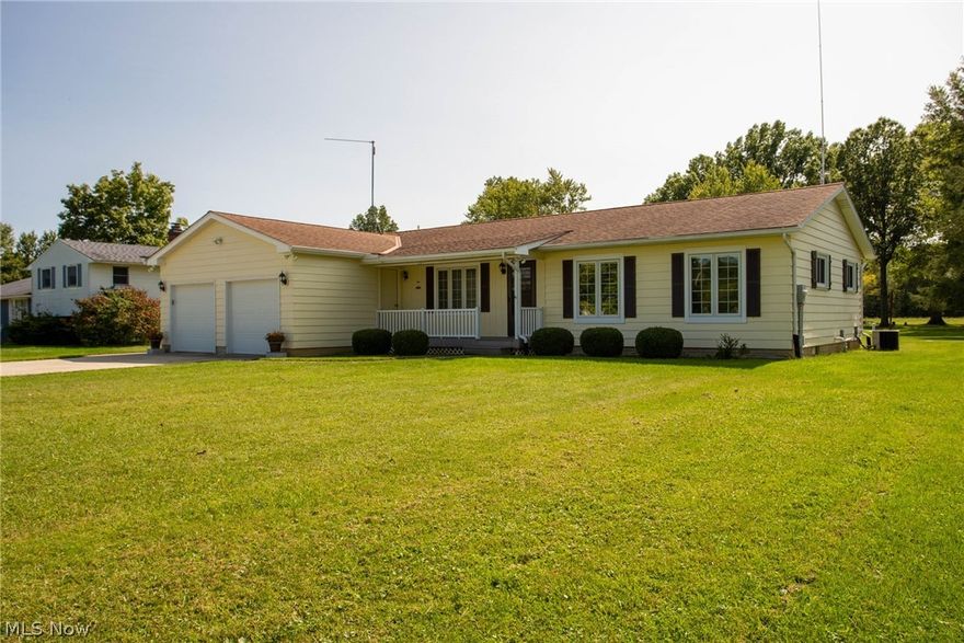 If you are looking for a slice of county heaven you found it! This meticulously maintained ranch home with full basement offers a HUGE attached 3 car garage with 3 car wide concrete driveway. Overlooking the 1 acre lot you will find an oversized screened in covered back deck and large out-building with poured concrete floor. Home has fresh paint throughout and ready to you to just MOVE-IN.