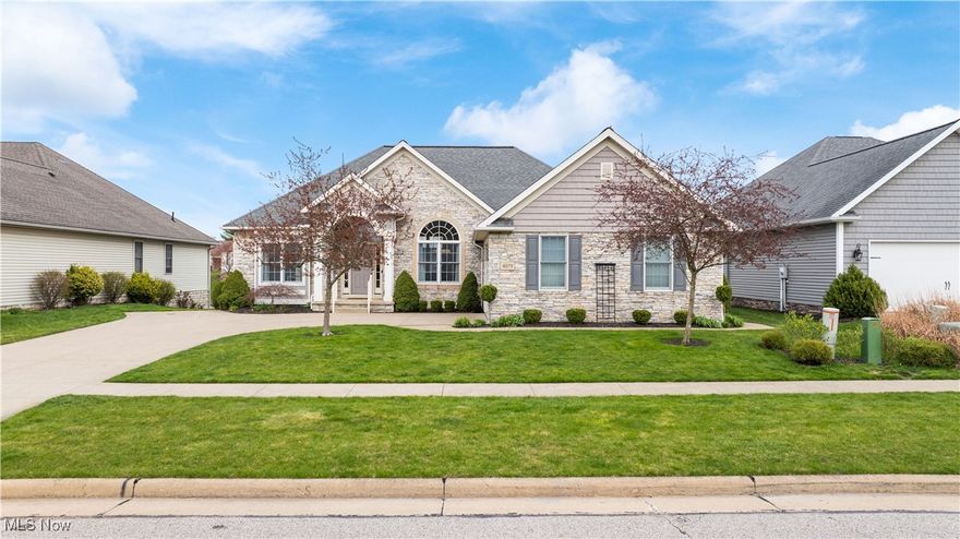 This beautifully crafted custom-built ranch is nestled on a serene lake at the north end of Wooster. Enjoy breathtaking views and year-round activities like fishing, paddle boating, and other non-motorized water sports right from you backyard. Built in 2004 by Miller Homes of Kidron, this home showcases several custom features that set it apart. The open floor plan and soaring ceilings create a spacious, airy feel throughout. Recent updates in 2025 include brand-new appliances, fresh interior paint, and a new A/C unit. The finished walk-out basement adds even more living space, featuring a fourth bedroom, full bathroom, expansive entertainment area, and generous storage. Homes like this don't come around often. Schedule your showing today before it's gone!