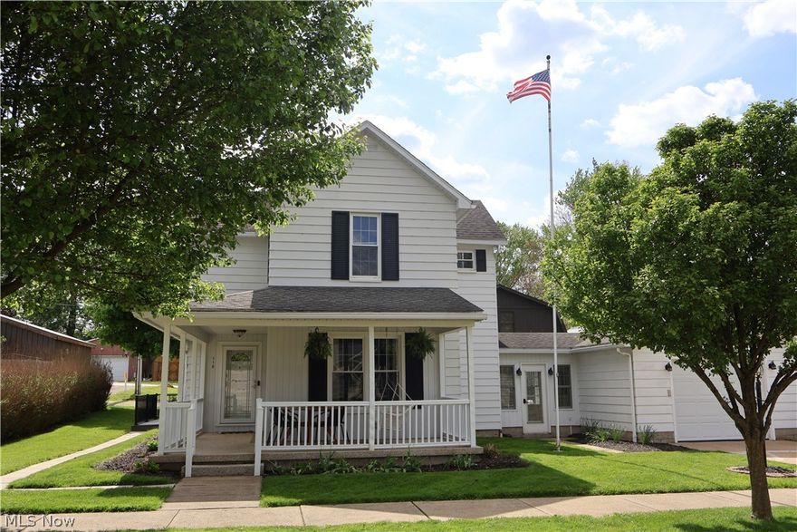 Welcome to this charming 2-bedroom, 1.5-bath home located in Beach City. Step inside to a cozy dining area that flows directly into the kitchen, featuring a gas stove, stainless-steel dishwasher, and a window above the sink offering peaceful views of the side yard.
Conveniently located off the kitchen is a main-floor half bath with a spacious counter and dual sinks. Nearby, you’ll find a laundry room with plenty of space for your needs.
Down the hallway is the main living area, highlighted by a newly installed electric fireplace that adds a warm and inviting feel. Just off the living room is an additional family room with a fireplace, as well as a mudroom connecting the home to the attached one-car garage.
Upstairs, you’ll find two well-sized bedrooms, a full bathroom, and a separate walk-in closet with ample storage space.
This home has seen many recent updates, including new flooring, paint, drywall, and flower beds in 2025. With gas forced-air heat, central air, multiple fireplaces, an attached one-car garage, and an additional two-car garage, this home is move-in ready and waiting for its next owner.