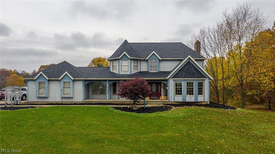 WOW...you need to come see this one of a kind, one owner custom built home in Hartville!  This amazing home sits on 2.67 acres with its very own pond in the back yard.  in 2019 this home had a little over haul.  The owners installed a new roof with transferrable warranty.  The new geothermal furnace and hot water tank were also installed.  They also installed new carpet throughout this one of a kind home.  Great location right off Edison you will fall in love with the tree lined back yard.  Do yourself a favor and come check this place out.