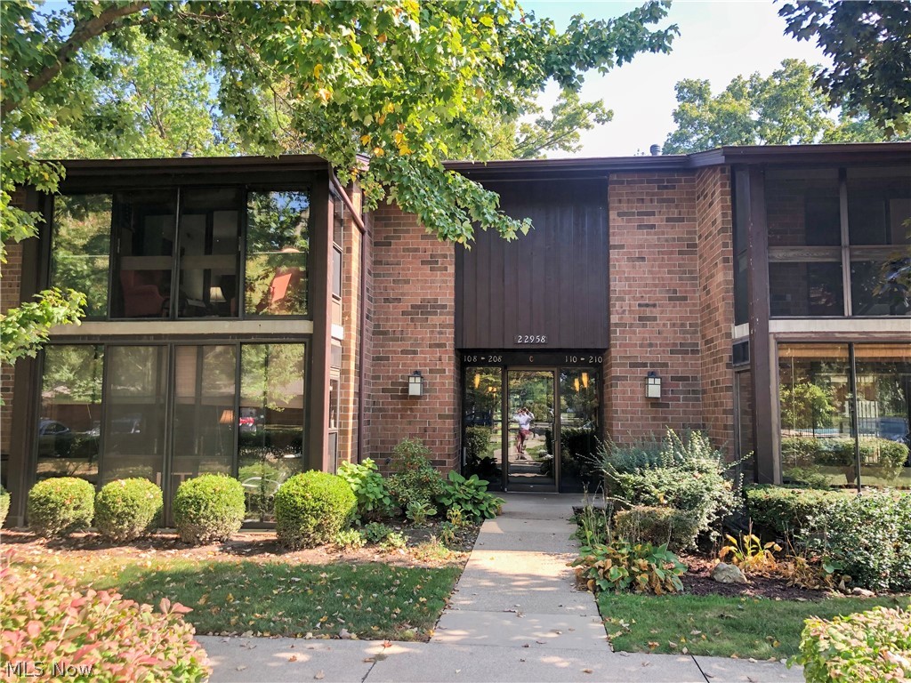 Easy Condo Living! Tucked off W 231st, a little north of Lorain, is the lovely Woodscape condominium complex awaits a beautiful second floor walk up! Secure building. 2 full baths, in-suite laundry and a clean neutral look. A multi-season screened in porch, with solid glass sliders, welcomes relaxing summer evenings overlooking the pool or cozy winters watching the snowfall. Storage unit just steps away on same floor. One garage space with opener is included, and plenty of close extra parking. Newer roof. Bring your dog or cat; pets are allowed! Absolutely the best condo you will find for this price! Note, this complex does not have elevators and is a NO SMOKING complex.