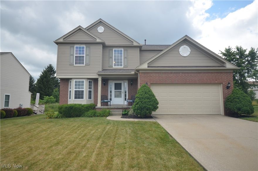 Call’s Farm Spacious 4 bd 2.5 bth home in a fabulous location w great, usable backyard and easy hike and bike access and right by the cul-de-sac. Foyer w hardwood floors & turned staircase. The open layout is exactly what you are looking for with a spacious great rm including the fireplace upgrade. The eating area is nicely sized and the kitchen includes hardwood floors, Corian Counters, Oversized upper cabinets, an island and pantry. Spacious 1st floor dining rm w bay window upgrade plus a convenient half bath w hardwood floors and 1st floor laundry. The eating area leads to the rear patio and back yard. Downstairs enjoy a spacious finished basement providing tons of extra living space- a nice office area, rec room w cabinet, counter and refrigerator that stays plus a rare theater room w projector, screen, surround sound, DVD player and riser for theater seating! Upstairs enjoy a large master suite w cathedral ceiling, fan and master bath w large Kohler Tub, Tall ceilings, shower, 2 sink vanity, private commode & walk in closet. The additional bedrooms are served by the hallway full bath w large vanity. Updates include 2025 Roof, Refrigerator, Microwave and Dishwasher. 2 Car attached garage- fully finished, insulated and heated by ducts. Call’s Farm is a highly desired neighborhood with a fantastic neighborhood playground, hike and bike trail, neighborhood activities and more. This home has been loved and maintained by the original owner. Possession will need to be September 17th, or later.