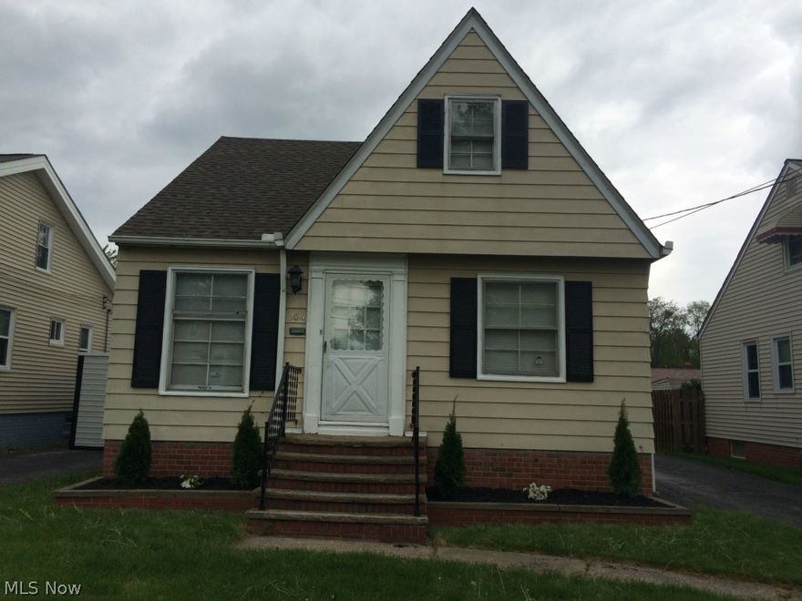 Nice Cape Cod on quiet street; just needs some minor cosmetics and you will have a beautiful home! Updates include newer roof; electrical; and most windows. Hardwood throughout the first floor. Large two-car garage. The home is priced to sell and ready for immediate possession! Utilities are on.