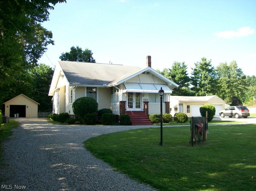 This unique home and property has super charm and quality. Home features a huge great room/ living room with a rustic wood beamed ceiling and big fireplace. Main floor has 3 bedrooms, bath kitchen, dining room, office and large sunroom. The upper level features a large guest suite (4th bedroom) with half bath. The 2+ groomed acres allow lots of outdoor activity.  There are 2 garages (one has a furnace and partial bath). There is, also, a building for storeage or pets. This nice large home and property has something for everyone. (24 hour notice to show please)