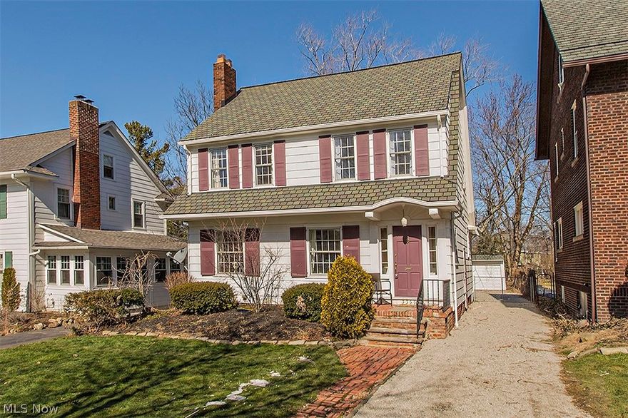 Classic Heights Dutch Colonial w/Fantastic Family Room Addition!  Spacious Family Room Features Cork Flooring & Woodburning Fireplace. Hardwood Floors On First.  Living Room w/Fireplace & Built-Ins. Formal Dining Room. Updated Kitchen. 3 Bedrooms Plus Office on 2nd.  Finished 3rd Floor Suite. Partially Finished Basement. Newer Roof. Environmentally Green Gravel Driveway.  Take A Look!