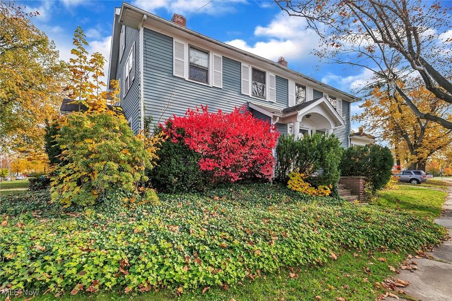 Wow! Spectacular corner-side duplex colonial in the heart of Cleveland Heights. Each unit has access from a different road. Beautiful Architectural Details. Large Light Filled Rooms. The 1st floor offers a Living Room w/ Built-in Shelving w/ Adjoining Library/Sun/Room . Formal Dining Room Featuring Built-in China Cabinet and a Kitchen. Crown Molding throughout the First Floor. on the 2nd floor 3 Bedrooms and a Full Bath. One Car Garage. Close to schools, shopping and hospitals with easy access to downtown Cleveland. Tenant pays Gas, Electric, and responsible for snow removal. Owner pays water and sewer and take care of Lawncare.  Refrigerator can be provided for additional $45 per month Vouchers are welcomed! Screening criteria for voucher holders: credit score 530+, no evictions, and no criminal record. schedule a showing today!