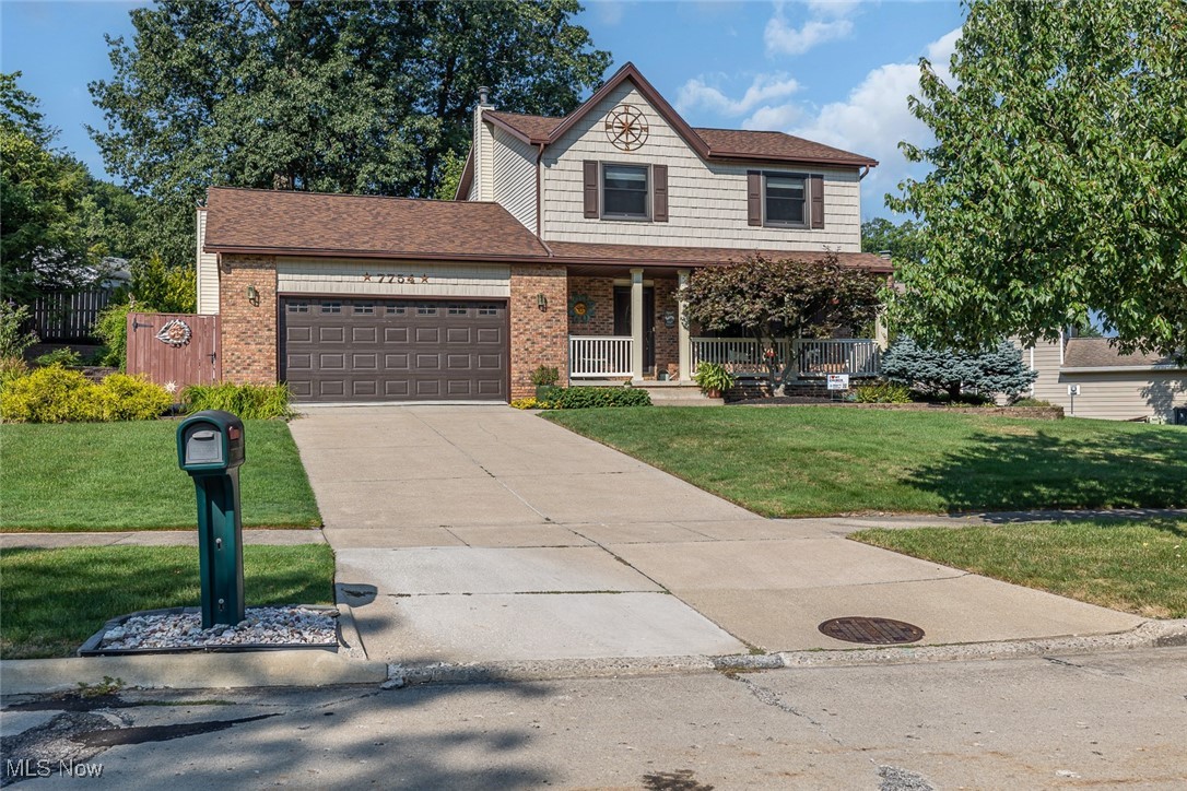 Welcome to this beautiful 3-bedroom, 2.5-bath colonial featuring a welcoming covered front porch and a 2-car attached garage. Step into your own backyard paradise with a partial 6-ft privacy fence, expansive wood deck with low-maintenance vinyl railings, stunning block retaining walls, and a paver patio—perfect for relaxing or entertaining.
Inside, gleaming hardwood floors flow through much of the first floor, including the formal living room, which opens to the dining room with an elegant bay window. The eat-in kitchen is a chef’s delight, offering custom cabinetry with pull-out drawers, quartz countertops, a pantry, and a tile backsplash. All appliances remain for your convenience.
The cozy family room features plush newer carpeting, large windows overlooking the backyard, and a gas fireplace insert with blower and remote. A convenient half bath completes the main level.
Upstairs, two spacious carpeted bedrooms—each with large closets and ceiling fans—share a beautifully updated full bath with a tiled tub/shower surround, quartz vanity, and tile flooring. The carpeted primary suite offers a ceiling fan, excellent closet space, and an updated ensuite with tile floors, a quartz-topped vanity, a stand-up tile shower, and a medicine cabinet. Two linen closets add to the home’s ample storage.
The partially finished basement boasts newer carpeting, providing the perfect space for a rec room, home gym, or media area. You’ll also find newer LVP flooring on the stairs, a dedicated workshop/storage area, and a laundry space. Updates and notable items include: Roof/Sheeting (2022) with Warranty, ADT Security System, Pella Double Pane Windows, Ohio State Waterproofing (2019) with warranty, Sprinkler System & Landscape lighting, Newer Furnace & A/C (2015).
Don’t miss your chance to own this well-maintained gem—schedule your showing today!