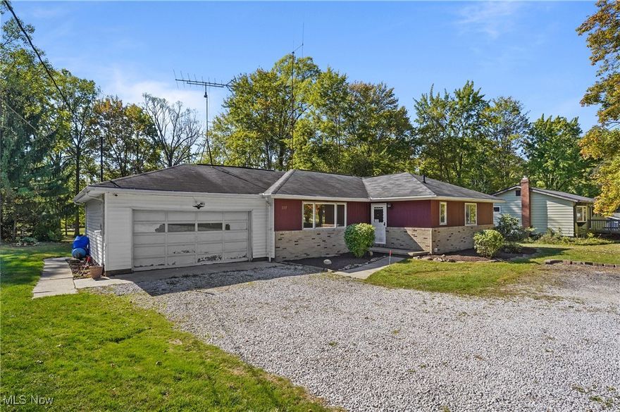 Move right in and make updates at your own pace!!! This home is clean, livable, and full of potential--perfect for Buyers looking to personalize and build equity over time"  Original Family-owned Ranch featuring 3 spacious Bedrooms and 2 full baths-all on the main level for convenient one-floor living"  Enjoy a serene, Park-like setting with mature trees and open green space...