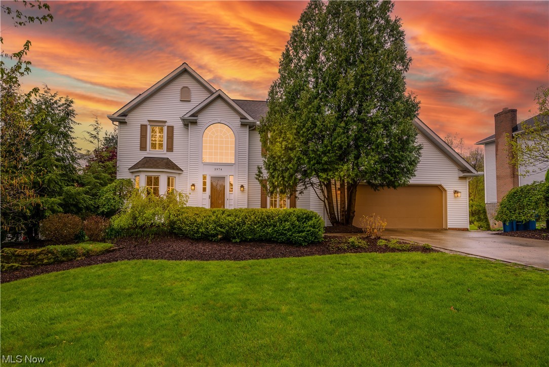Welcome Home! This stunning, custom built Colonial in Eastwicke Farms offers 2500+ square feet of incredible quality! This gorgeous, well-maintained home features a 2-story Family Room w/custom fireplace! Large, eat-in Kitchen w/ss appliances, granite counters, pantry and breakfast bar! Private, first floor office. Bayed Formal Living Room. Formal Dining Room. 1st floor Mud Room is plumbed for laundry. Convenient Powder Room completes the main level. Upstairs, you will discover the huge Owners suite with double door entry, sitting area, updated Master Bath and 6 X 12 cedar lined walk-in closet. 3 additional bedrooms (BR#4 is currently being used as an office) and the main bath complete the 2nd floor. Finished lower level includes a rec room w/acoustic ceiling, 15 X 16 laundry/craft room and tons of storage space. Custom trim throughout! Incredible, private, parklike backyard with lush landscaping featuring a concrete and barn stone veranda all overlooking a tranquil pond! Shed will rem