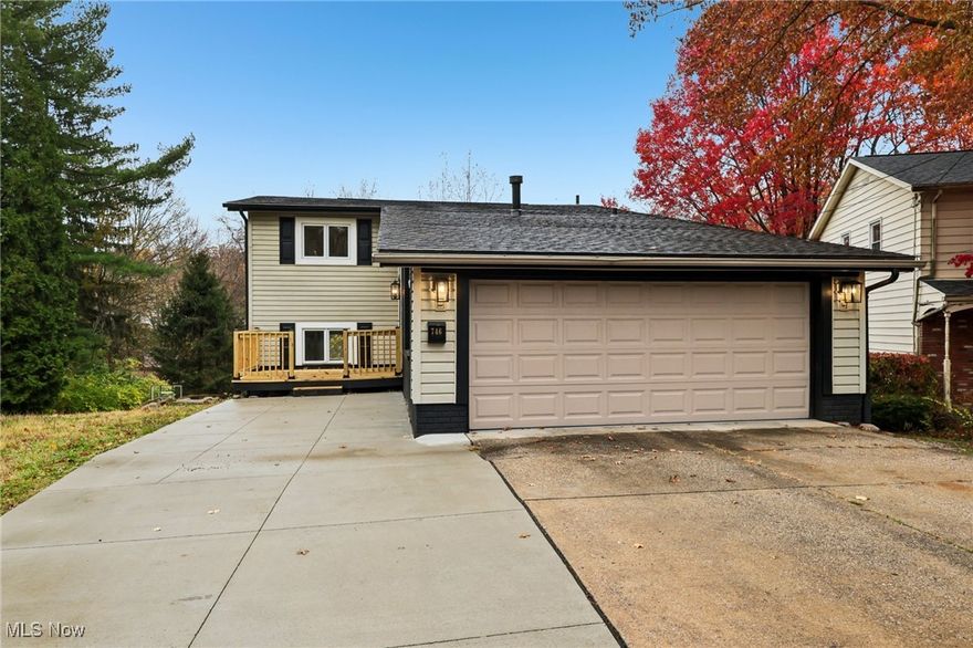 Welcome to 746 Cliffside Circle in West Akron.  This contemporary home is located on a private cul-de-sac behind Sand Run Metro Park.  This 4 bedroom 3.1 bath home is totally renovated with beautiful modern amenities.  
Updates include, new LTV flooring throughout the home, fresh paint, new carpet, new updated kitchen with new appliances, new countetops, tile back splash, new kitchen sink and hardware, flooring and more.  
The Dining room has fresh paint and new modern chandelier , all 3.1 baths are renovated with new vanities, fxtures,  hardware and back splash. The lower level features 3 newly finished room with 2 sliding door to the patio and new deck.  This home also features additional parking area , 2 car attached garage and basketball court in the backyard. 
This home is clean cut and move in ready.  Call or text for a private showing today.