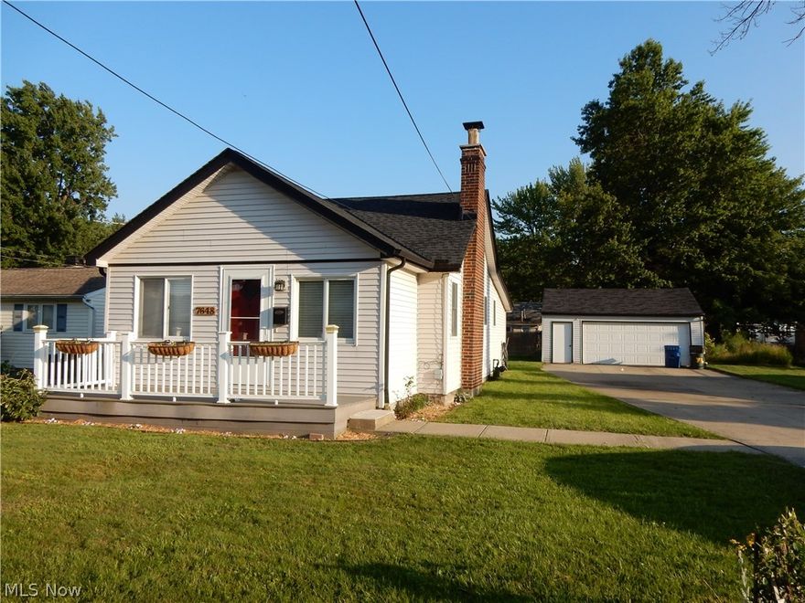 Very nice Ranch style home situated on two lots measuring a total of 80 wide by 272 deep. The interior has many new updates, including a very large kitchen with newer cabinets, newer furnace and hot water tank. Oversized 2.5 car garage with full concrete driveway that widens just beyond the rear of the home. The following is a detailed list of updates....All Appliances updated 2011, Custom shelves and paint in second bedroom 2013, New plumbing from house to tie-in to street 2013, New roof/sheeting under shingles in 2015, Updated paint in living room/kitchen/ third bedroom 2017, Patched and updated utility chimney 2016, New flooring in 3rd bedroom 2017, Chimney caps on both chimneys 2016, New back patio 2015. This home is move in ready, and waiting for you to call home!