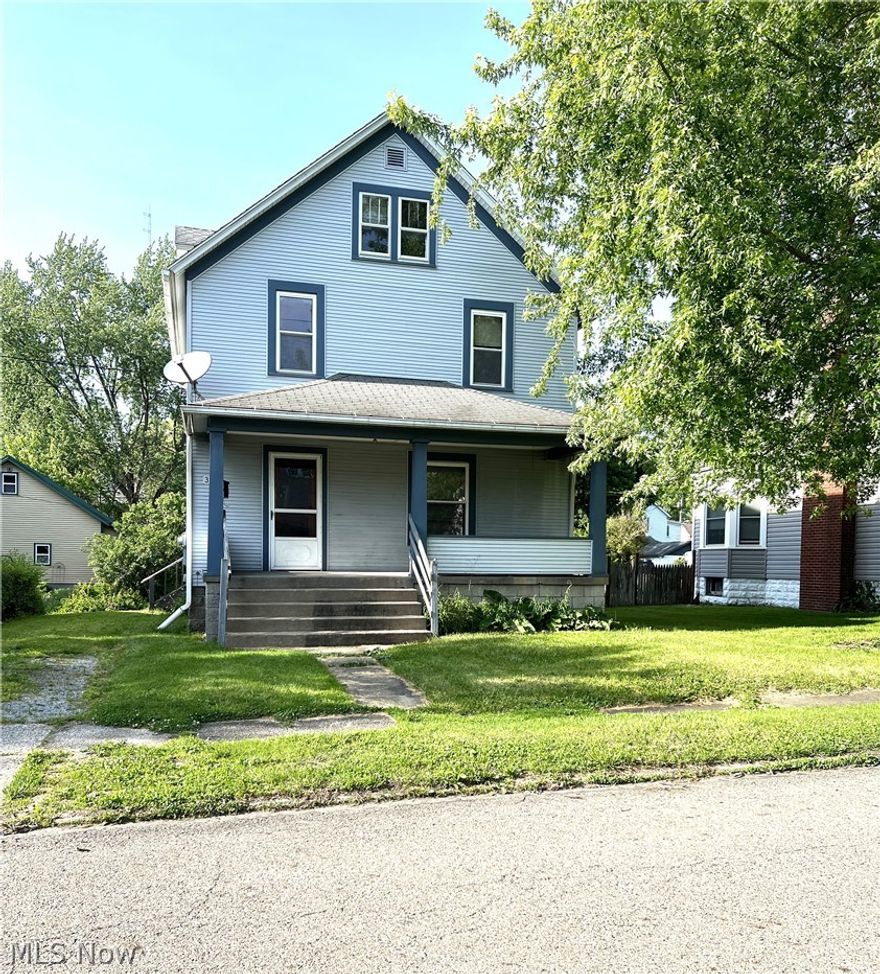 East Palestine, OH - Nestled on a charming tree-lined street within the village of East Palestine is where you will find this 3-bedroom, 1.5-bath home. Once you step inside you will realize this home has good bones and offers a desirable floor plan. The first floor features a spacious living room, dining room, open kitchen and 1/2 bath. The second floor is where you will find 3 bedrooms, a full bath and access to the partially finished third floor which offers approximately an additional 672 square feet for storage or would be ideal for future expansion. This fixer upper showcases gorgeous woodwork, including oversized baseboards, trim moldings and pocket doors. Whether you're an investor or a homeowner, this home is the perfect canvas for someone who has vision and is willing to do the work and restore it back to its former glory. East Palestine OH is located on the OH/PA state line. It is approximately 25 minutes from Youngstown, OH, 40 minutes from the Pittsburgh International Airport, 1 hour from Pittsburgh, PA and 1.5 hours from Cleveland, OH.