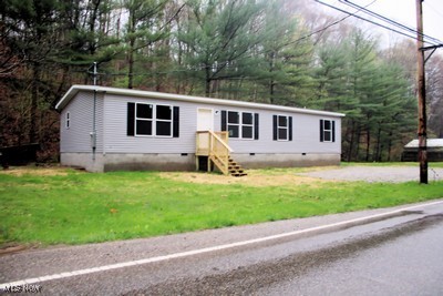 Check out this 2025 Clayton manufactured home, 1,493 square feet set on a solid permanent foundation! This spacious home has 3 bedrooms and 2 full bathrooms, including a huge master bath with plenty of room to relax. The large family room is perfect for hanging out or entertaining, and the open kitchen flows right into the living room, giving the home a bright, open feel. You'll also find a handy utility room for laundry and extra storage. The home comes with a heat pump for efficient heating and cooling, and it sits on a lot with a brand new septic system. Located just minutes from shopping and State Route 77, this is comfortable, modern living in a great location! This is a Fannie Mae HomePath listing.