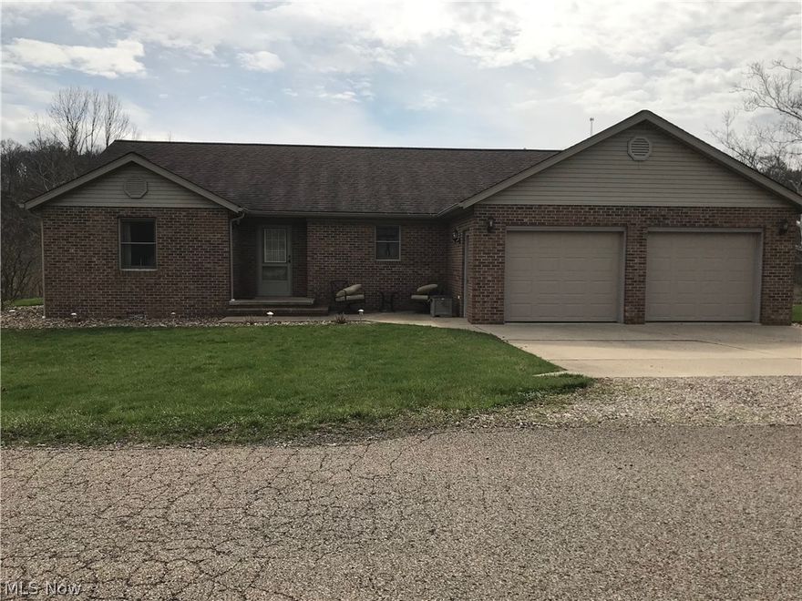 MOVE IN READY Brick Ranch home in peaceful development.  This home has the ideal open living space featuring beautiful custom made cabinets and newer appliances in the kitchen. Interact with the family while in the great room which has plenty of natural light coming in through the French doors and window.  The Master Bedroom sits privately on opposite side of the house from other two bedrooms. Master bedroom includes master bath and walk-in closet.  2 car garage is attached and has electric garage door openers. Garage also has a man door, water hookups, attic storage and gas wall heater. This home has the convenience of having everything on one level so no stairs to navigate within the house.