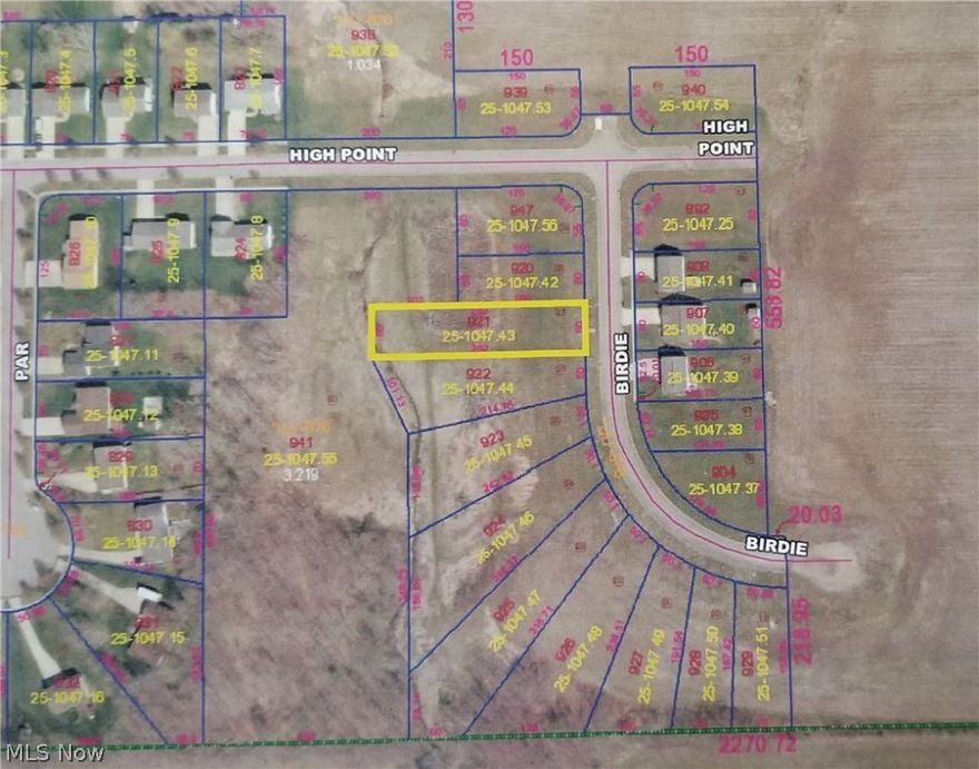 Nice lots just south of the Village of West Salem.  Bring your own builder.  Gas & Electric at the street.  City Water & Sewer.