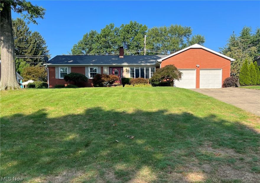 Same owner for 45 years. Beautiful brick ranch situated on .41 acres in the desirable North Canton school district. Very quiet mature neighborhood. Large living room with brick fireplace. Galley kitchen open to formal dining room and nook area. Three bedrooms and the master has a full ensuite with tiled shower. Second full bathroom on main level. Three season sunroom with cathedral ceiling that opens to 500+ square foot deck with gazebo and built in seating area.  Private backyard with shed and row of burning bushes lining property. Well maintained landscaping with a pond and Japanese maples that provide shading on the deck. Full finished basement with double sided custom built stone fireplace and two sitting areas. Built in bar with lots of cabinets. Office/den with wet bar and the third full bathroom. Huge laundry room and crawl space for additional storage. Two car garage with storage closet and full attic that stretches along the whole house. New roof and windows with in the last f