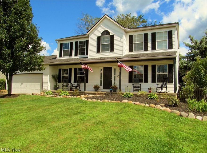 Space won’t be a problem in this 5+ Bedroom, 3 ½ Bath, Center-Hall Colonial.  Give your Kids and Guests the Privacy & Convenience they deserve.  The 1st FLOOR includes:  Fully Updated Eat-In Kitchen with (New) Stainless Appliances and Breakfast Bar.  A Large (17 x 11) Family Room with Gas Fireplace.  A Formal Dining Room with Tray Ceiling.  Living Room (currently used as an Office).  1st Floor Laundry with Washer & Dryer.  Entire 1st Floor has new Pergo Flooring.  The 2ND FLOOR features:  Master Bedroom with Cathedral Ceiling, Master Bath (Skylight), and Walk-In Closet.  3 additional Bedrooms, and Full Bath.  BASEMENT:  Finished Rec Room/Man-Cave, Bedroom, Bonus Room (currently used as BR), and Full Bath.  2 Car Attached Garage.  25 x 14 Deck.  20 x 18 Patio.  Fully Fenced Rear Yard with Storage Shed.  Located on a Cul-de-sac, a stone-throw from Wadsworth HS and Wadsworth Middle.  Includes a One Year Home Warranty.