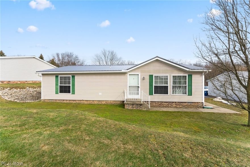 Enjoy this beautifully updated Condo modular, manufactured home!  Upgrades include new central air 2021, new kitchen appliances, island stays, new kitchen cabinets, new carpet in living area, new laminate & vinyl flooring throughout the rest of the home.  Furnace was recently serviced in 2021.  New metal roof 2021.  The vaulted ceilings carry through the home giving it an open feel. There are 2 laundry hookups for added convenience.  A custom sliding barn door was put on the master bath.  There is also a spacious walk-in closet connected to the master bath.  This home is being sold “AS-IS” and can be finished with your own custom touches.  Located near downtown Salem, shopping and dining.  This is a home you don’t want to let it slip away.