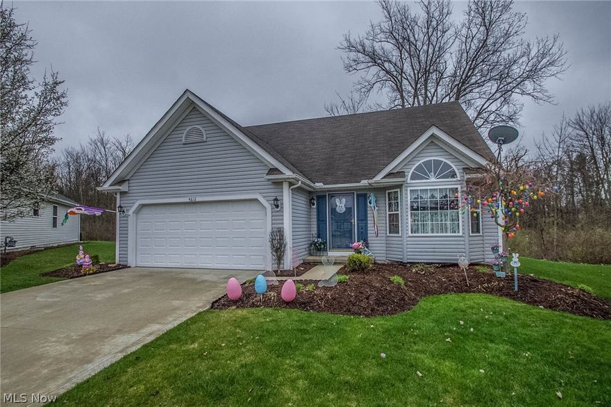 Beautiful Detached Cape Cod Cluster Home with full Finished basement / full bath in Pebble Creek Preserve * Brunswick Hills NO city income tax * 3 bedrooms * 3 1/2 baths * on culdesac * backs to wooded green space * 2 story foyer * large updated kitchen with new countertops and deep sink * dining room area has bay window and vaulted ceiling * great room with gas fireplace, vaulted ceiling, patio doors leading to private multi level decks 20x12 and 15x10 with retractable awning overlooking green space and woods * 1st floor Master Suite, private updated bath with oversized jet tub/shower, new countertops and walk in closet * 1st floor laundry * 2nd floor has 2 more bedrooms with double closets and full updated bath, new countertops * 6 panel doors * walk in attic * full finished basement, large L shaped Rec Room, full bath, surround sound and lots of storage, utility room with sink * tilt in windows for easy cleaning * hot water tank 1 year old * microwave 1 year old * One Year Home Warr