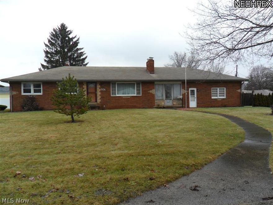 Get a BANG for your buck with this lovely brick ranch. Tons of space and storage with large rooms and double closets. Plus Enclosed porch which could be your office and also a Sun room for enjoy the back yard and warm weather when it gets here!! Over sized 2-Car garage with work area and storage too. Down stairs you find a Rec Rm. which you guys could use as your Man Cave..2 Fireplaces. Almost new furnace and most windows. If you thought of it you will find it here.