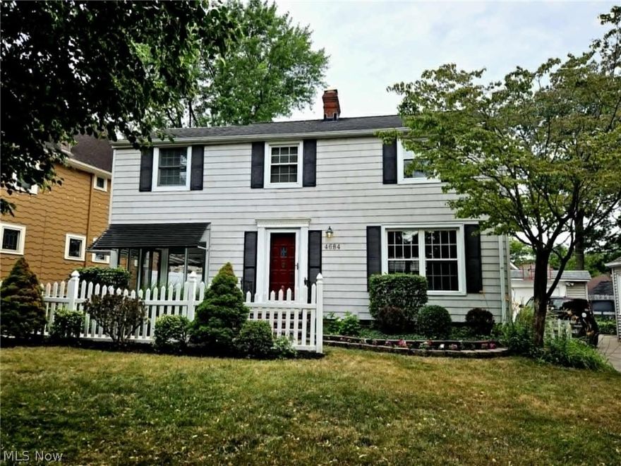 Classic and charming colonial in the highly sought after South Hills area of Old Brooklyn. The stunning 3 bedroom home is move-in ready and an entertainers dream. Spacious kitchen with lots of storage, granite countertops, recessed lighting and undermount cabinet lighting and lots of natural lighting, tiled backsplash and a brand new refrigerator! Cozy great room with real hardwood floors and a working woodburning fireplace.  The main level also features a bright four season sun room/ solarium for plants and relaxing.  The main level also has a powder room off the side entrance, convenient for your guest or when hanging out in the back yard.  The second floor features three bedrooms and a recently fully remodeled bathroom.  The primary suite has a large walk-in closet. 
The basement is the perfect Mid-Mod retreat!  Built in Bookcases, a working woodburning fireplace AND a built in wet-bar with room for a mini fridge. Lots of storage and a bonus shower in the laundry room.
The backyard is ready for you,  lots of hardscaped space for a low-maintenance enjoyable outdoor hangout space! 
Move in with peace of mind, with a newer driveway, energy efficient windows and sunroom windows,  and a newer HVAC system.  Find out why South Hills is the place to be!