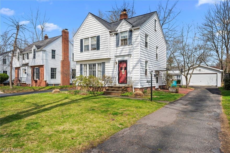 Located on a beautiful tree-lined street in the Mayview neighborhood in Lyndhurst this classic Colonial home offers so much potential, with 3 bedrooms, 1.5 baths, flexible living spaces, hardwood floors, 2 fireplaces, a partially finished basement, brick patio, and a 2-car garage. Conveniently located near US-322, OH-175, I-271, schools, parks, and plenty of shopping, restaurants, and other local attractions. An eat-in kitchen includes all appliances and a breakfast nook overlooking a family room addition, and a light-filled living room with a fireplace opens to a spacious dining room with built-in cabinetry. The partially finished basement includes a rec room with a fireplace and a half bath. A 3rd-floor attic can be finished for additional living space. All appliances and washer/dryer are included.