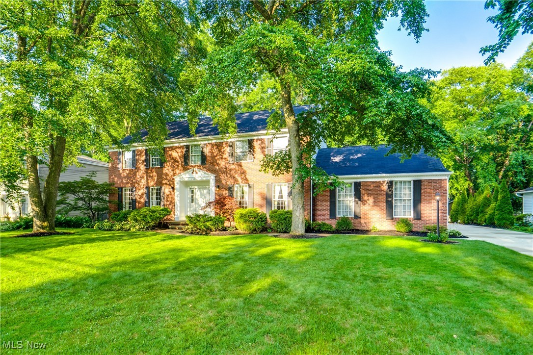 Welcome to this spacious one owner colonial in the heart of Fairlawn, built by Beres. You could be the next owner. This home blends timeless charm with thoughtful modern updates, offering both style and comfort. Step inside to discover fresh interior painted walls and doors along with new carpet in the living room, dining room, staircase and two bedrooms. Family room has a wood burning fireplace with a gas start and a retro wet bar. Eat -in kitchen has a large pantry and ample storage and some new appliances. Home office on the first floor can also be used as a fifth bedroom and has a closet. Upstairs you'll find four bedrooms and three full baths! Master bedroom has two large closets and a dressing area with separate sink leading into the master bath with another sink, stand up shower and separate tub. Two other bedrooms have a Jack and Jill bathroom between them and the fourth bedroom has a separate bathroom in the hallway. Upstairs large laundry room finishes the second floor beautifully. You will find the storage to be impressive in this home. The basement offers endless potential with a wide-open footprint fresh for new ideas. Freshly painted two car garage is rear loading and the driveway was redone in 2019. Stamped concrete patio to entertain with another small patio in the private back yard. Front yard has irrigation system. Home warranty is provided to buyer. *Seller is a licensed agent in Ohio.