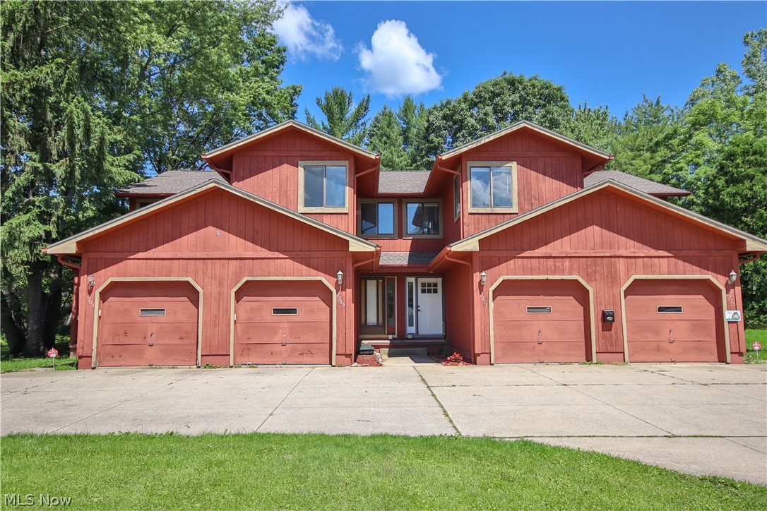 Must see this newly renovated Condo in Stow! Brand new kitchen and appliances, 2 (possibly 3) bedrooms, 1.5 updated bathrooms! You will be instantly welcomed by the white bamboo floors, new lighting, and completely remodeled/expanded kitchen - featuring new 42" cabinets, stainless appliances, gas stove, tile backsplash, granite counter tops, and extended breakfast bar. This contemporary kitchen is open to the living room w/a fireplace (gas/wood) and a sliding glass door that leads you to relax and enjoy the privacy of your own deck. New carpeting throughout the unit, covers the stairs and extends into all of the bedrooms. The bonus room on the upper level could be used as another bedroom, nursery, office, or gym, etc. The lower level offers a completely finished and newly carpeted basement, and also includes a spacious laundry closet and extra storage room. Attached one car garage. This location makes for easy access to highways and surrounding towns, and a quick commute to Kent Stat